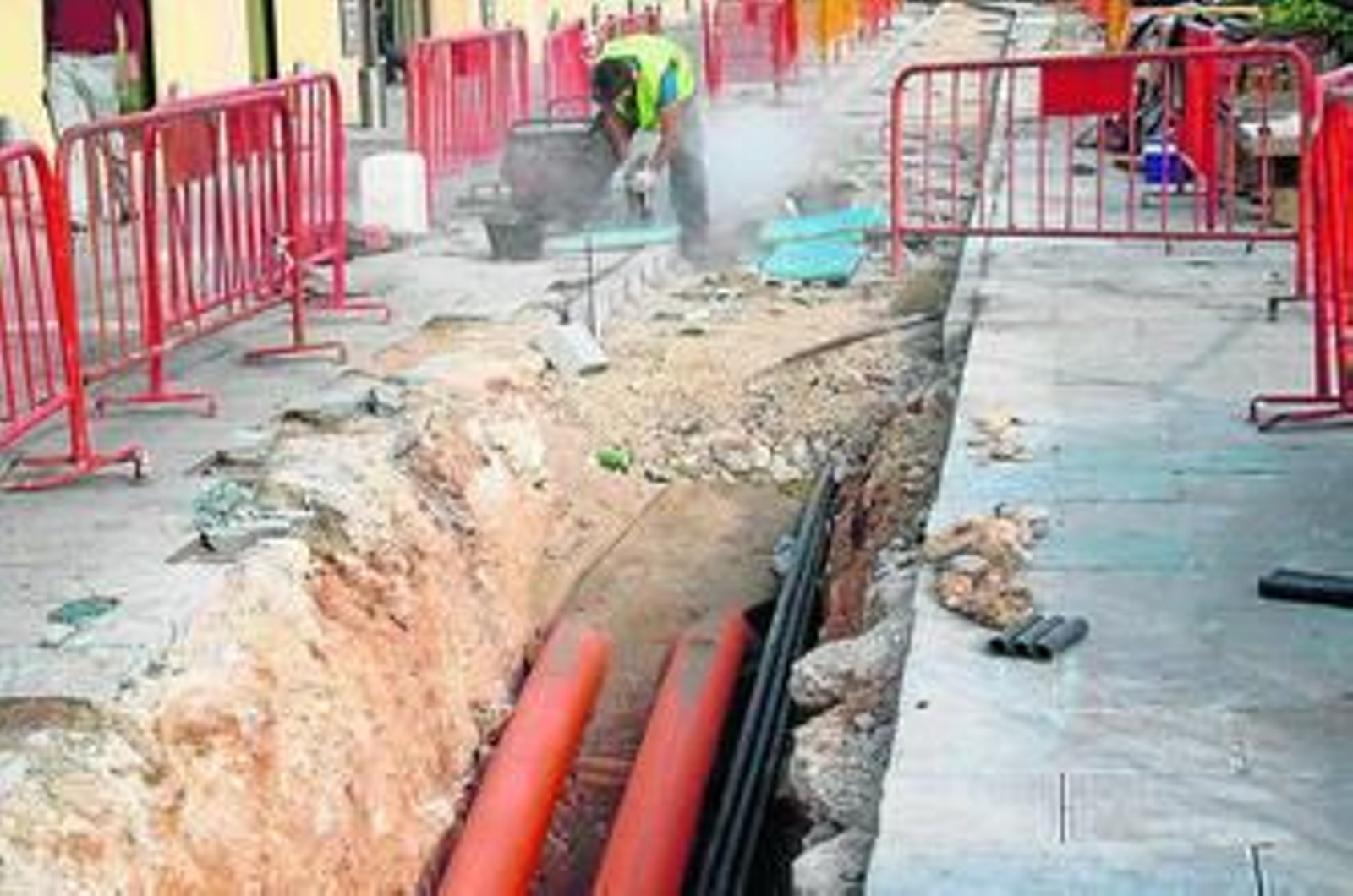 Obras de canalización de Gas Natural