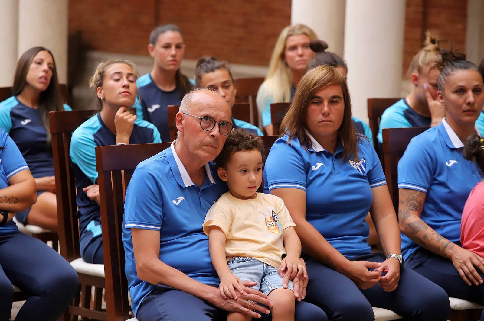 Recepción del Ayuntamiento al Sporting de Huelva, en imágenes