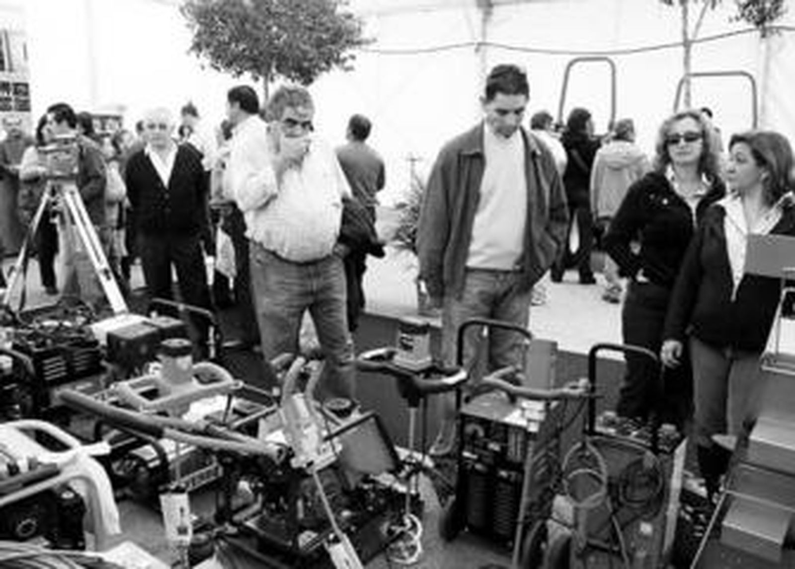 El pabellón exterior de Expomedina 2007 está dedicado a innovaciones en la agricultura y la ganadería.