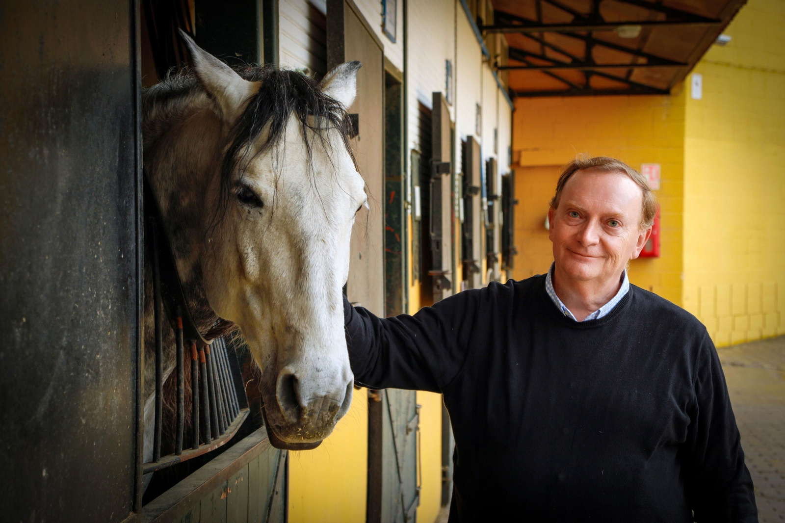 Gonzalo Giner, en la Yeguada Cartuja Hierro del Bocado.
