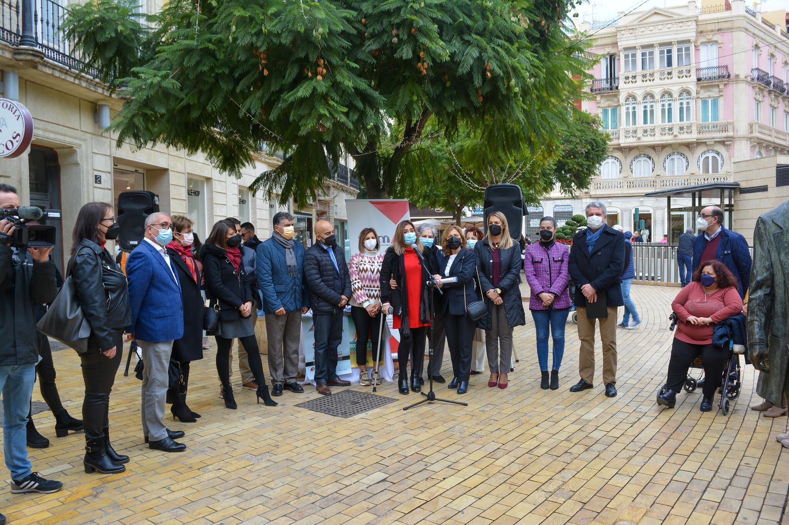 Lectura del manifiesto por la esclerosis múltiple.