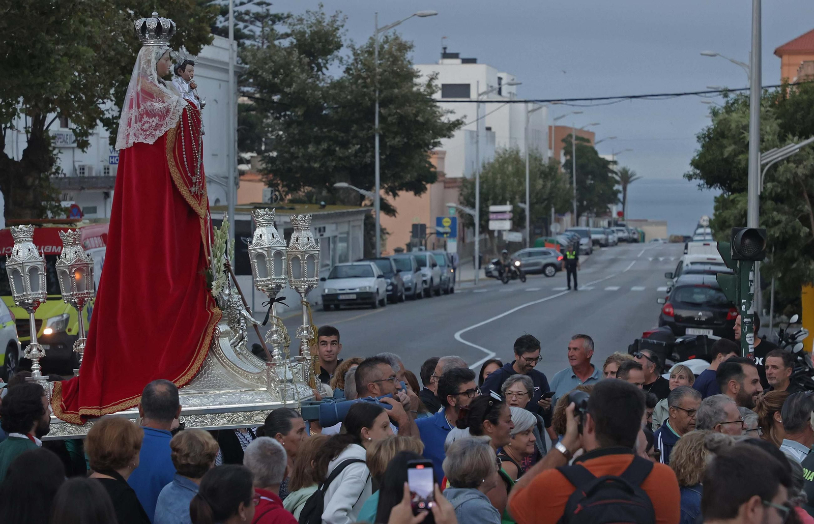 Fotos del regreso de la Virgen de la Luz a su santuario en Tarifa
