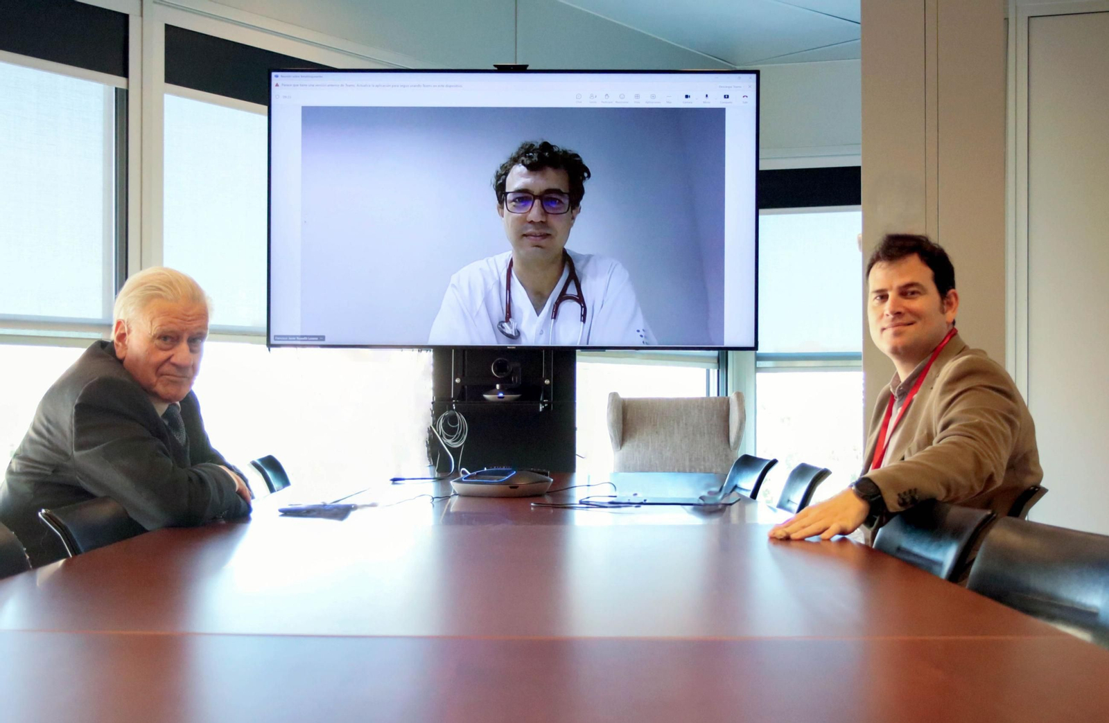 Los doctores Valentín Fuster, Xavier Rosselló y Borja Ibáñez, del Centro Nacional de Investigaciones Cardiovasculares. Los doctores Valentín Fuster, Xavier Rosselló y Borja Ibáñez, del Centro Nacional de Investigaciones Cardiovasculares.