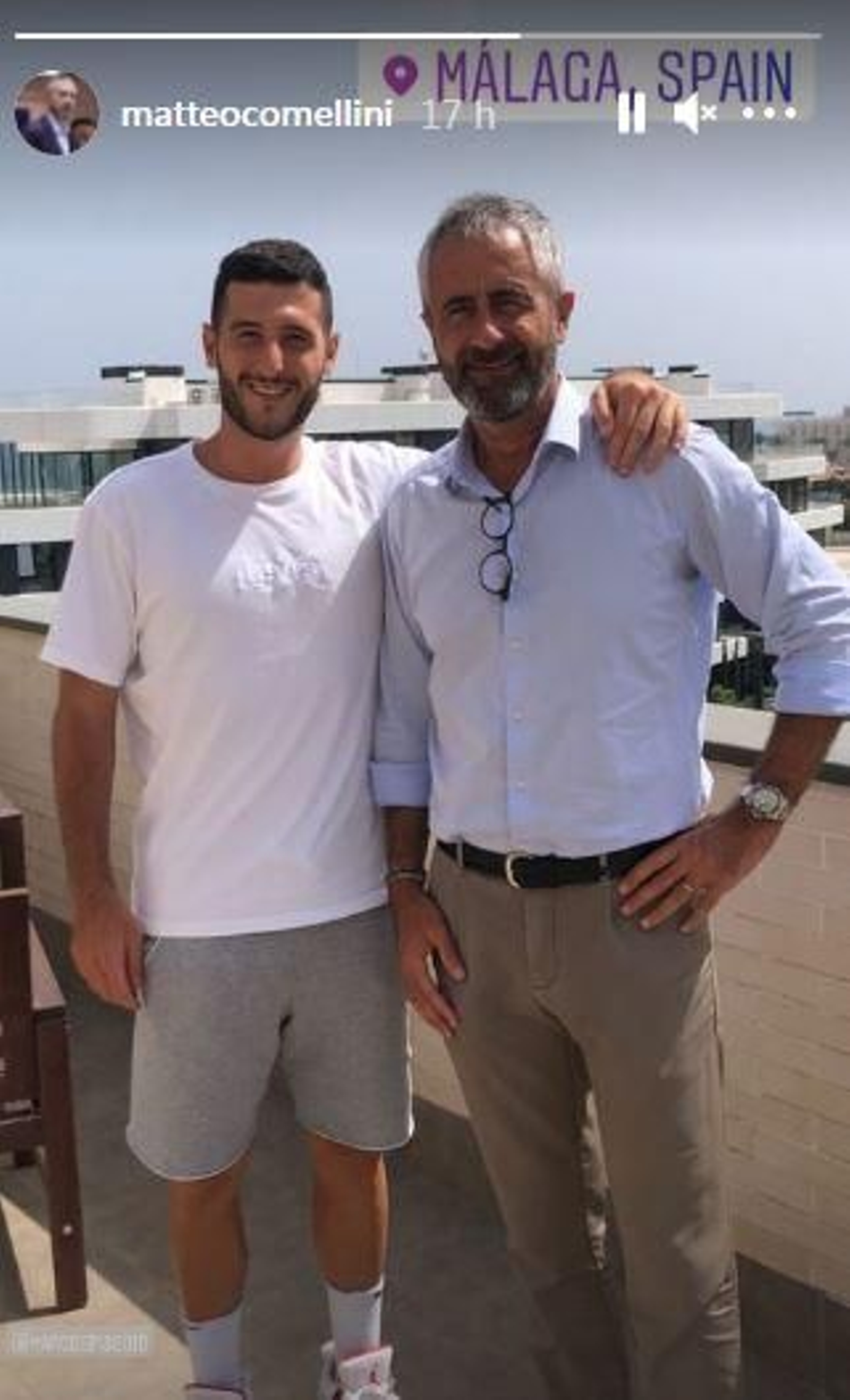 Marco Spissu y Matteo Comellini, en Málaga.