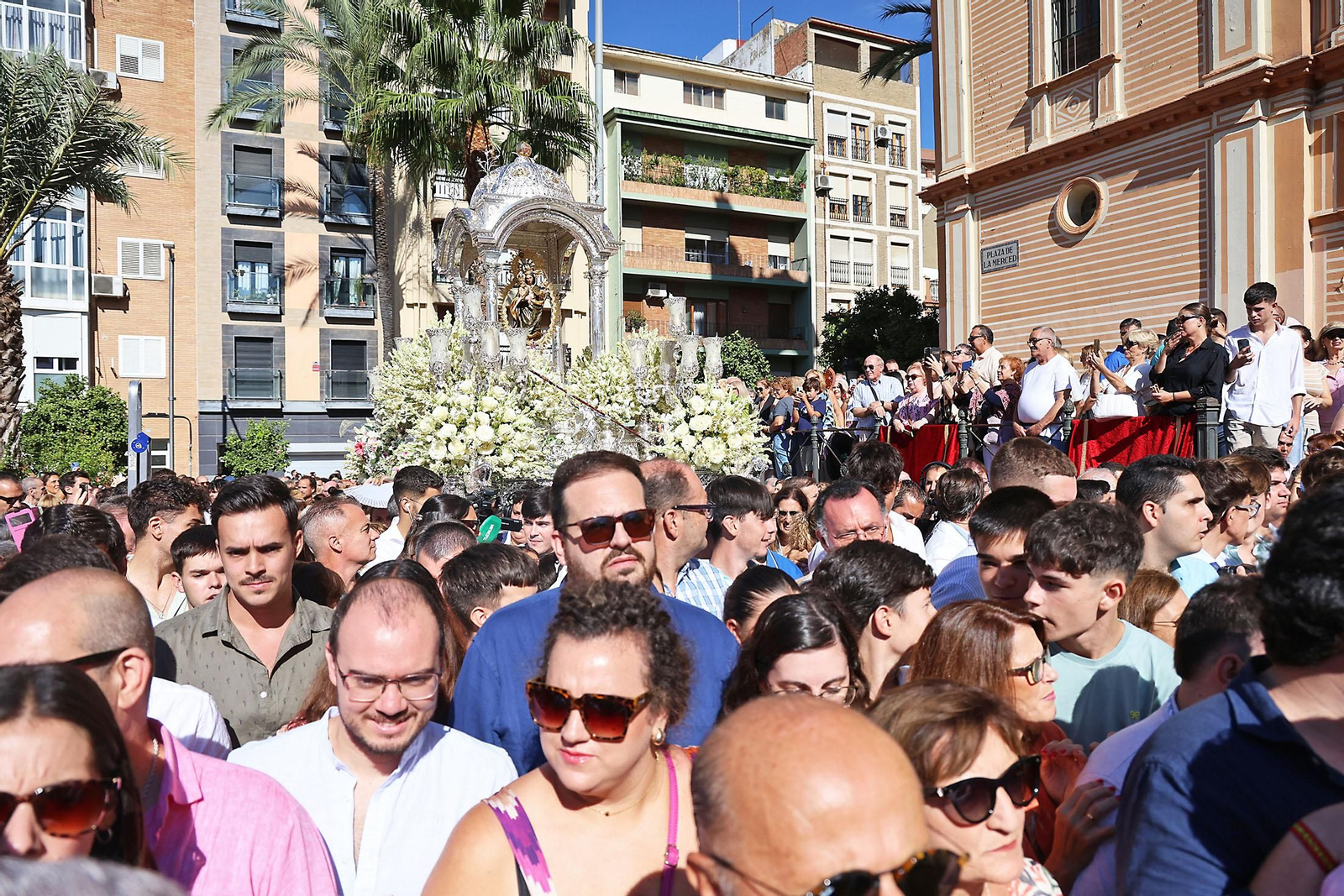 Imágenes de la bajada de la Virgen de la Cinta