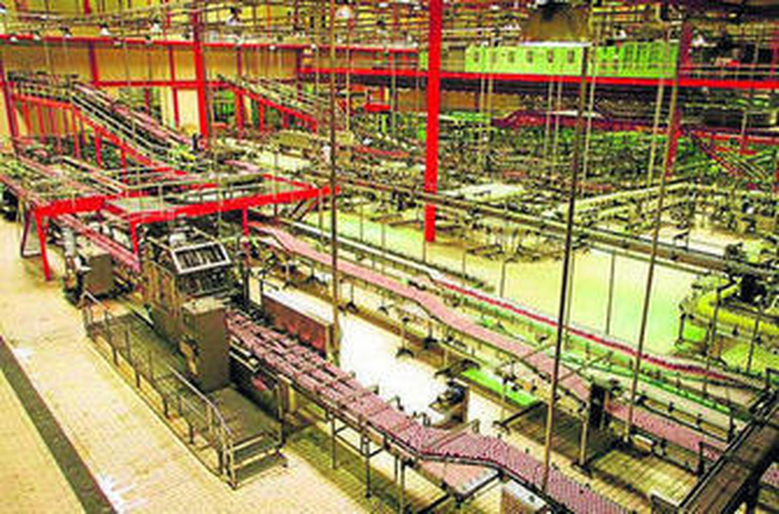 Una planta de Coca Cola en España.