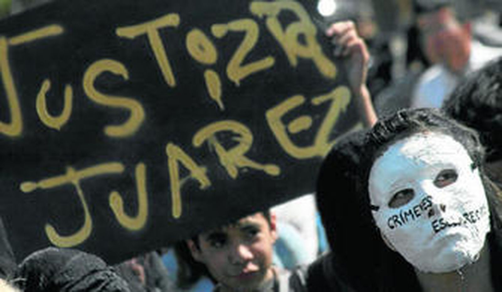Manifestación contra la violencia en Ciudad Juárez.
