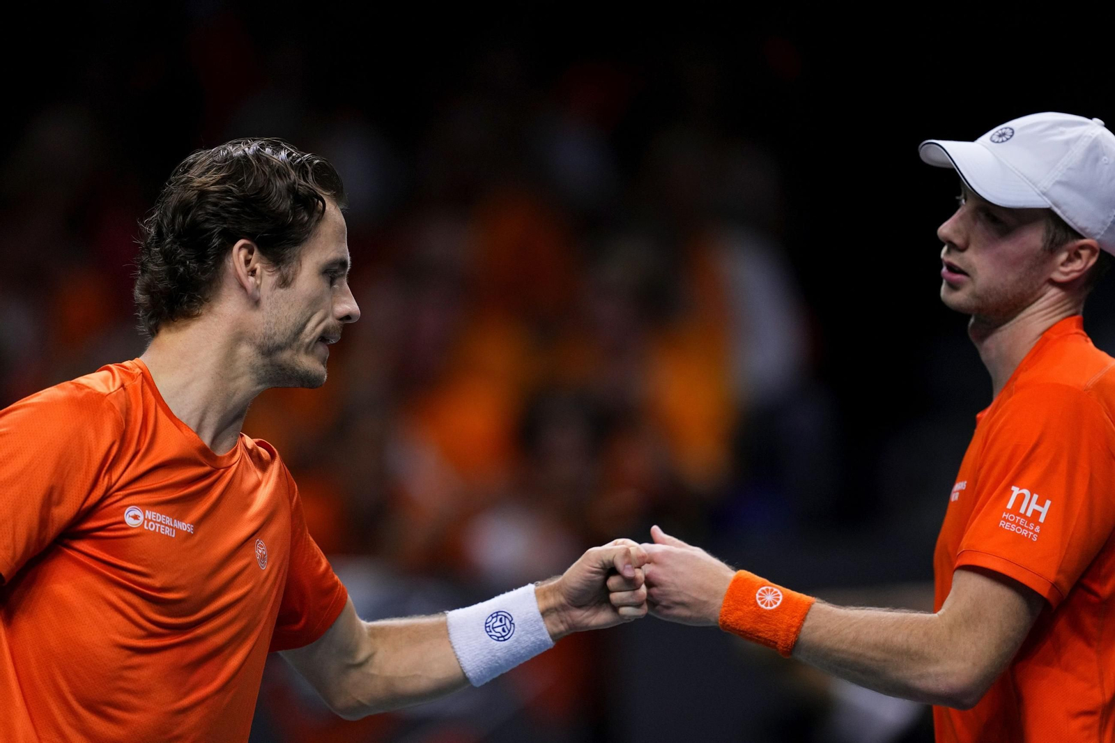 Las fotos de la derrota de España en el dobles ante Países Bajos