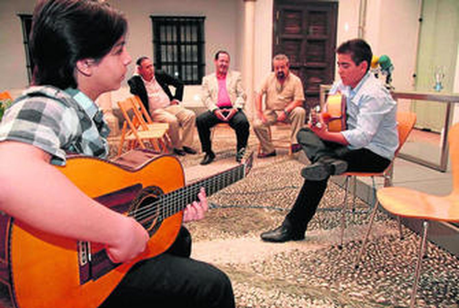 Daniel Heredia y Álvaro Pérez, futuras promesas del flamenco.