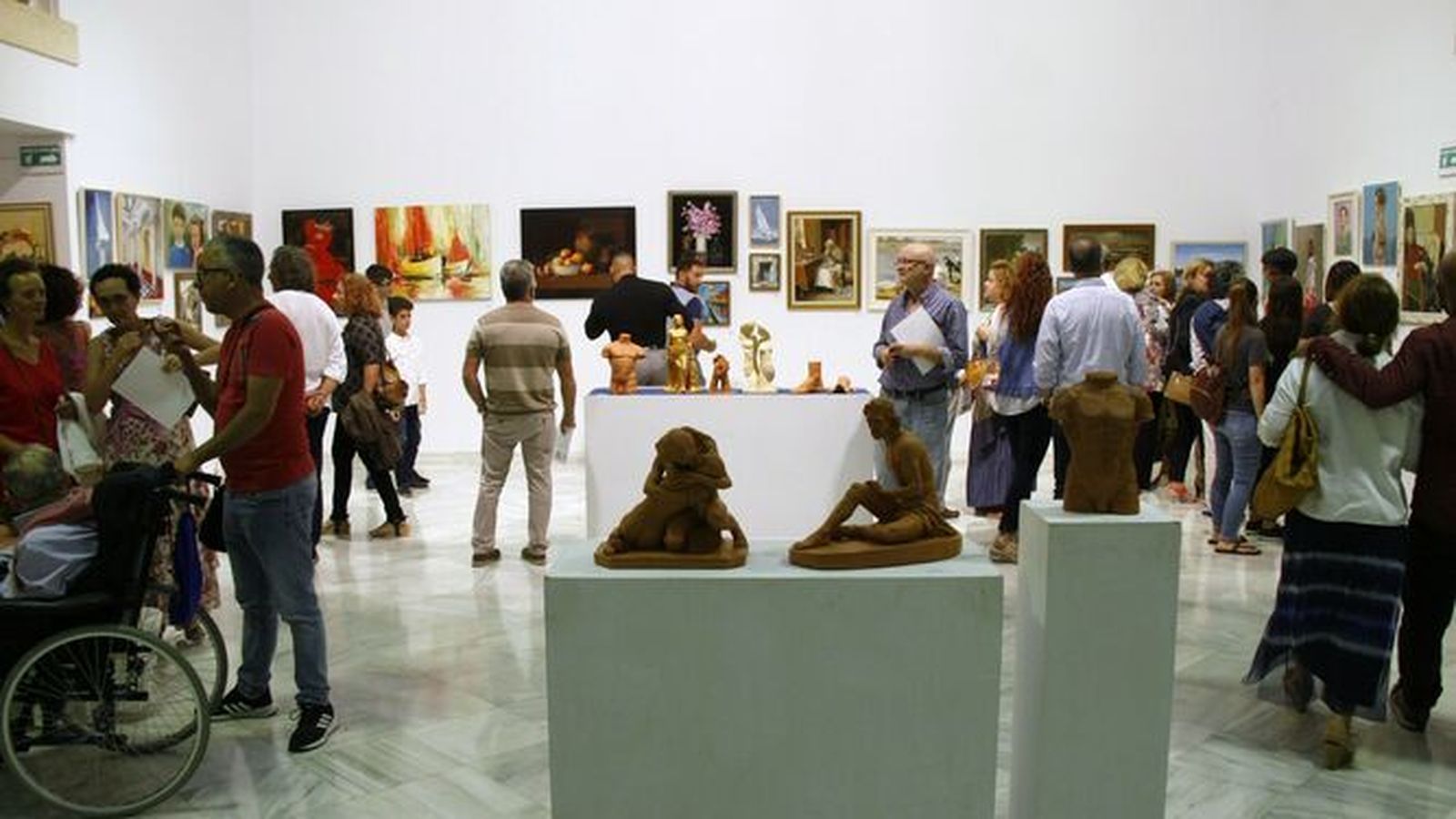 Una imagen de archivo de una exposición anterior de los alumnos de la Academia.