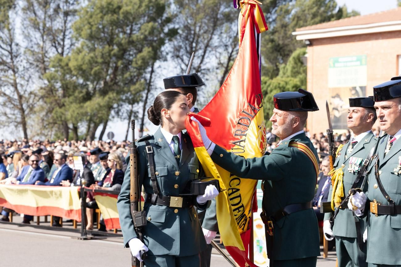 Acto de jura de bandera de la 130ª promoción de guardias civiles de la Academia de Baeza