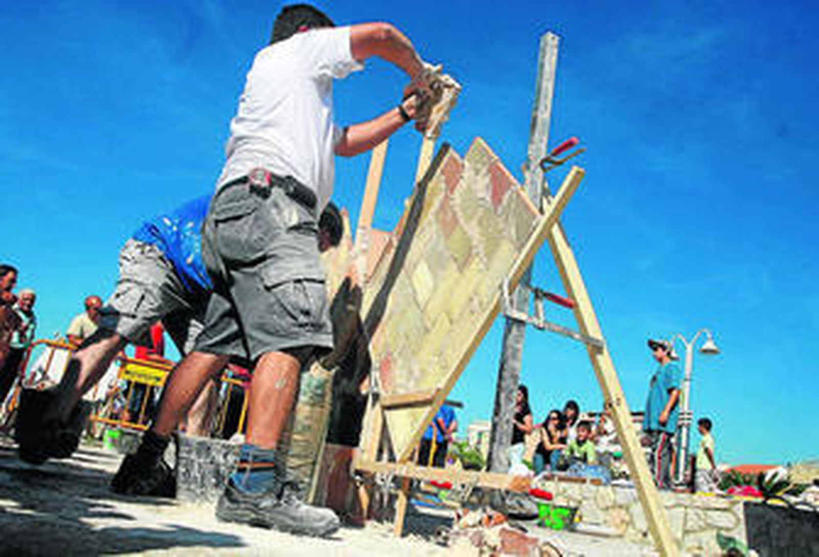 La albañilería convertida en arte en El Palo