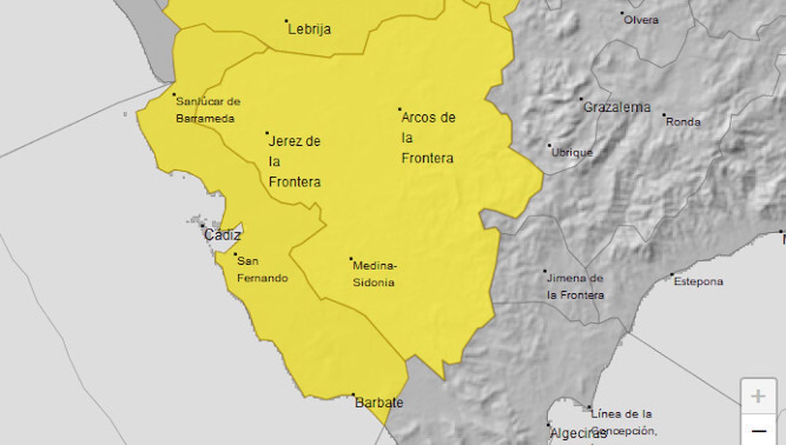 Alertas activas este jueves en la provincia.