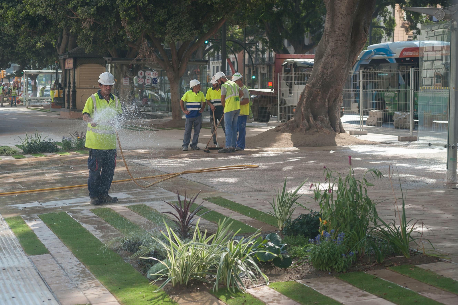 Fotos de los últimos detalles de la obra de la nueva Alameda
