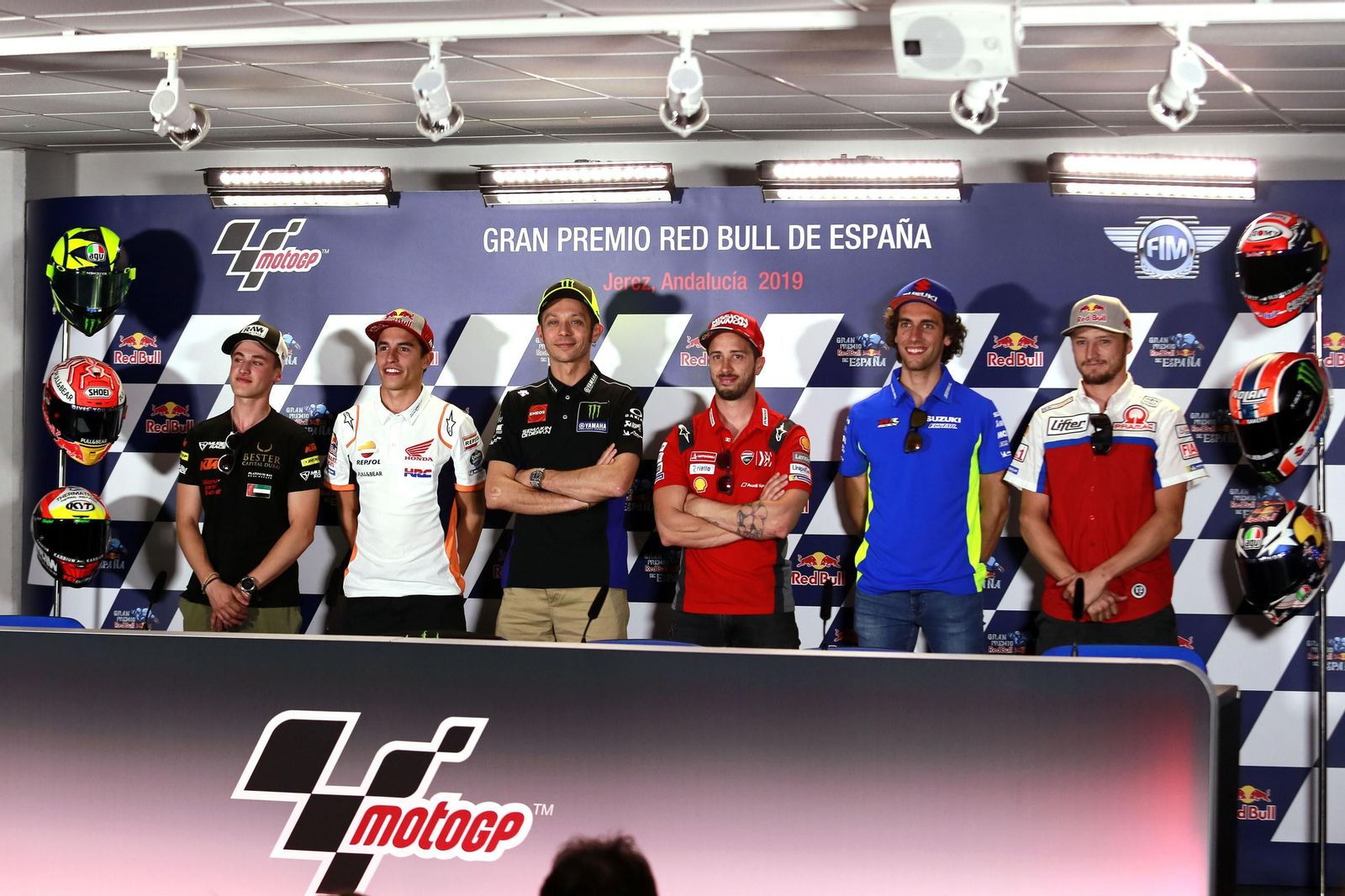 Marc Márquez, durante la rueda de prensa oficial de MotoGP