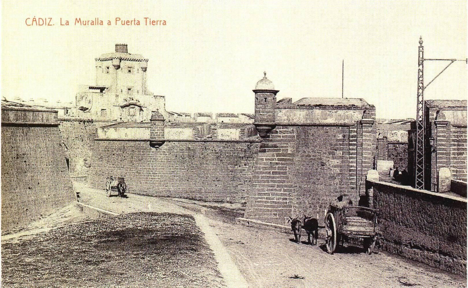 Los Glacis Puerta de Tierra en el año 1912