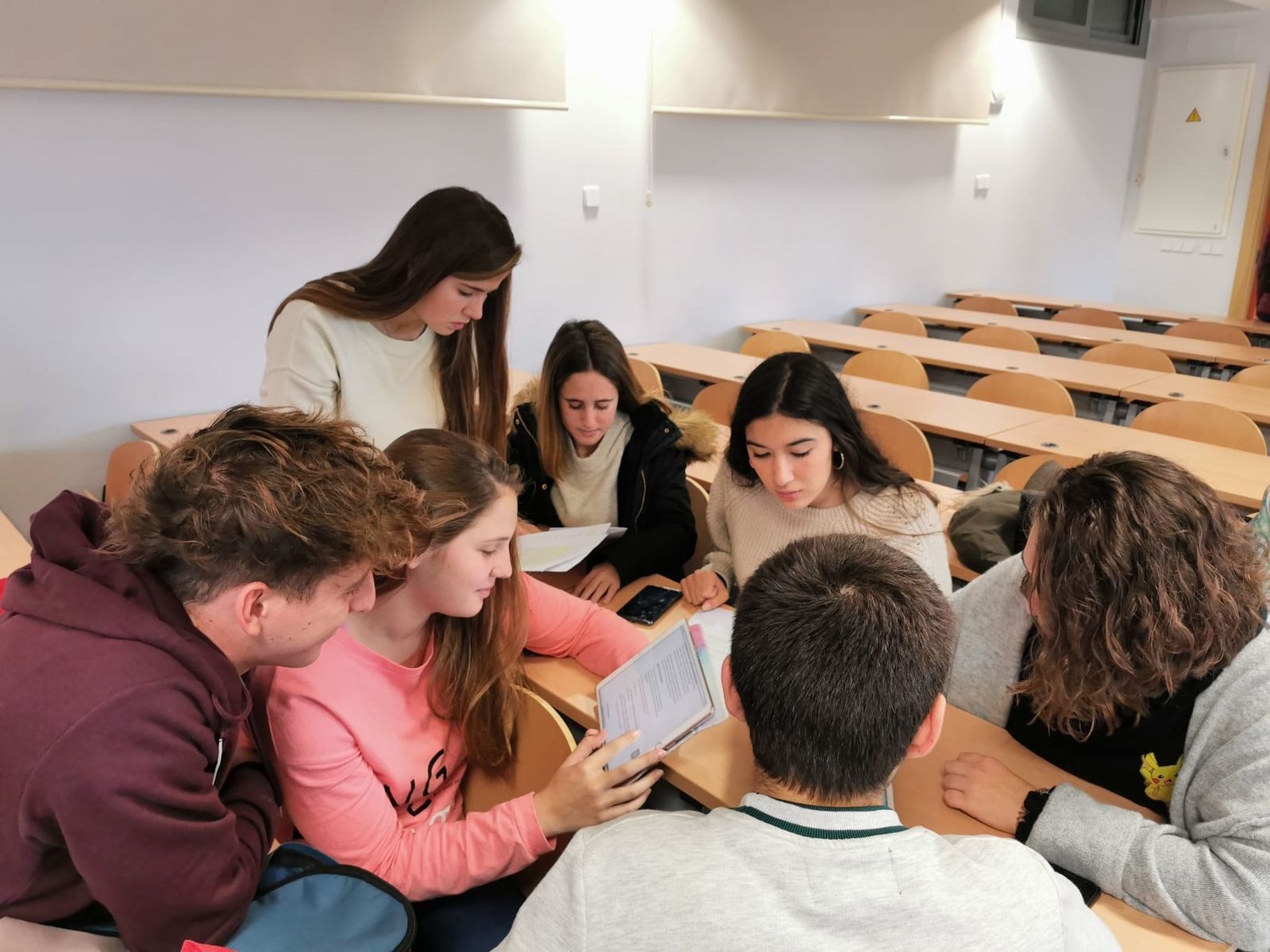 Alumnos que han puesto en marcha la campaña