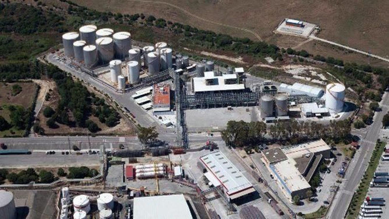 Imagen aérea de las instalaciones de Cepsa en San Roque.