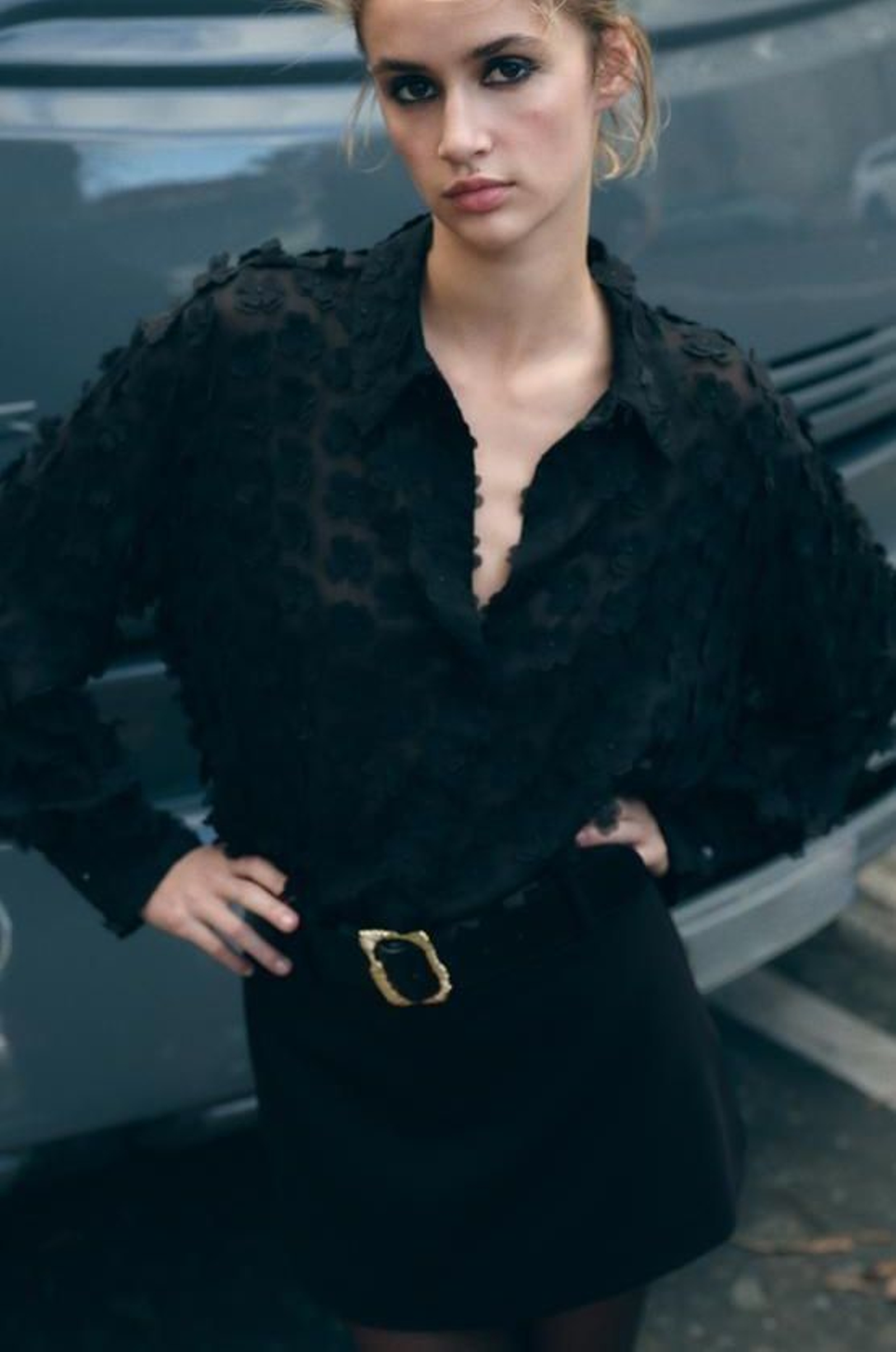 Blusa de flores de Zara.