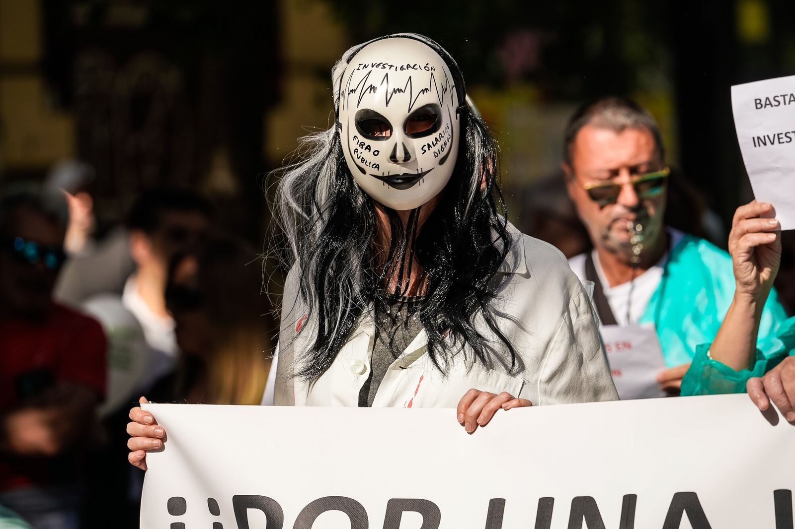 Así ha sido la manifestación en defensa de la sanidad pública en Granada