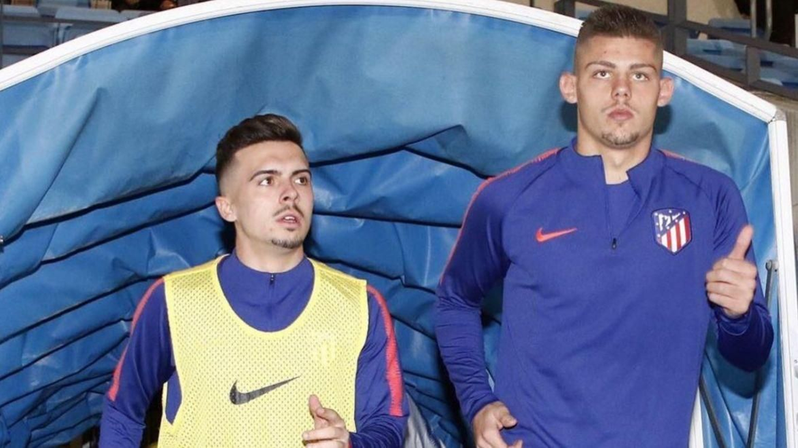 Javi Montero y Joaquin Muñoz en el Atlético de Madrid