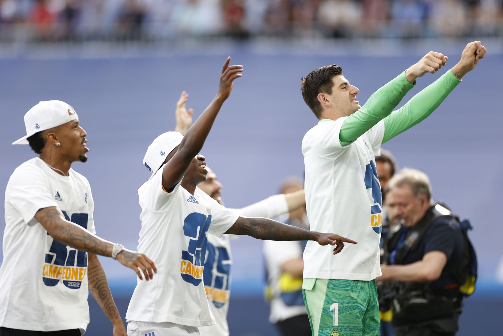 Victoria del Real Madrid y celebración del título de Liga