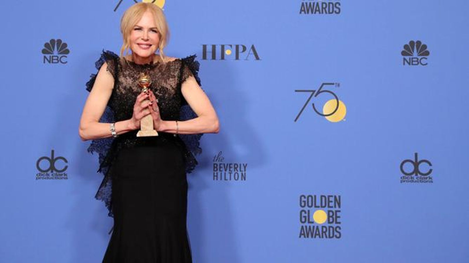 Nicole Kidman con el globo por 'Big Little Lies'