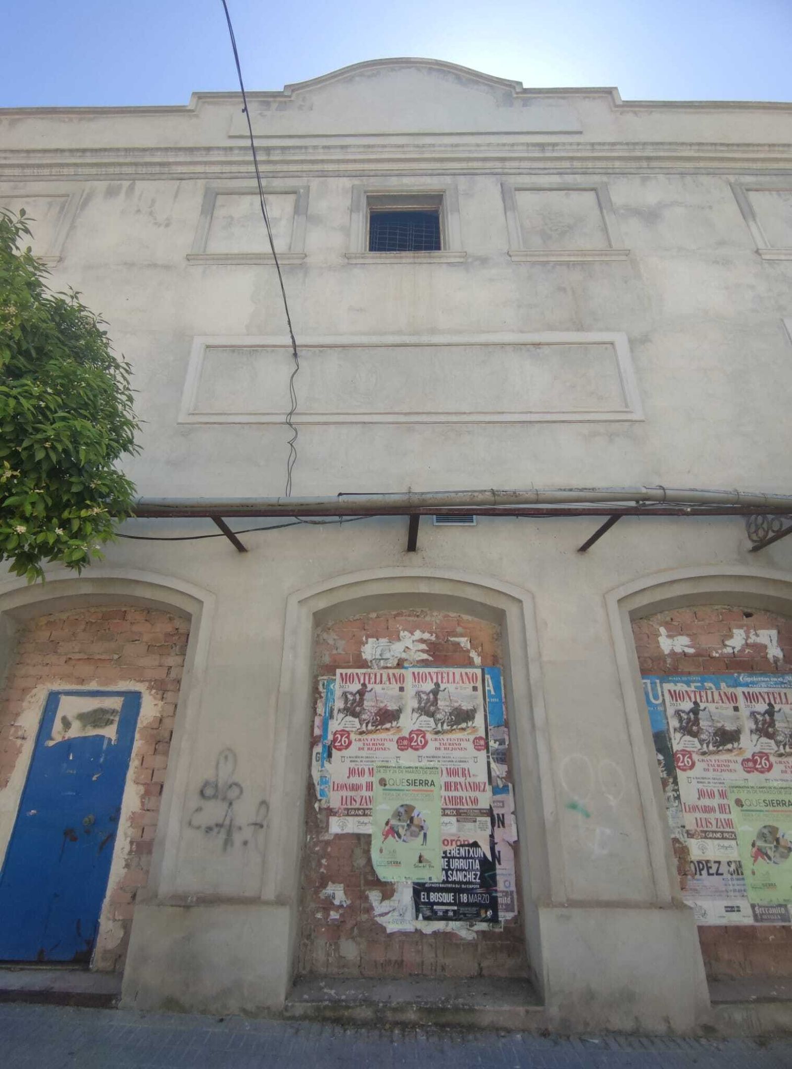 Estado actual en el que se encuentra el teatro San Fernando.