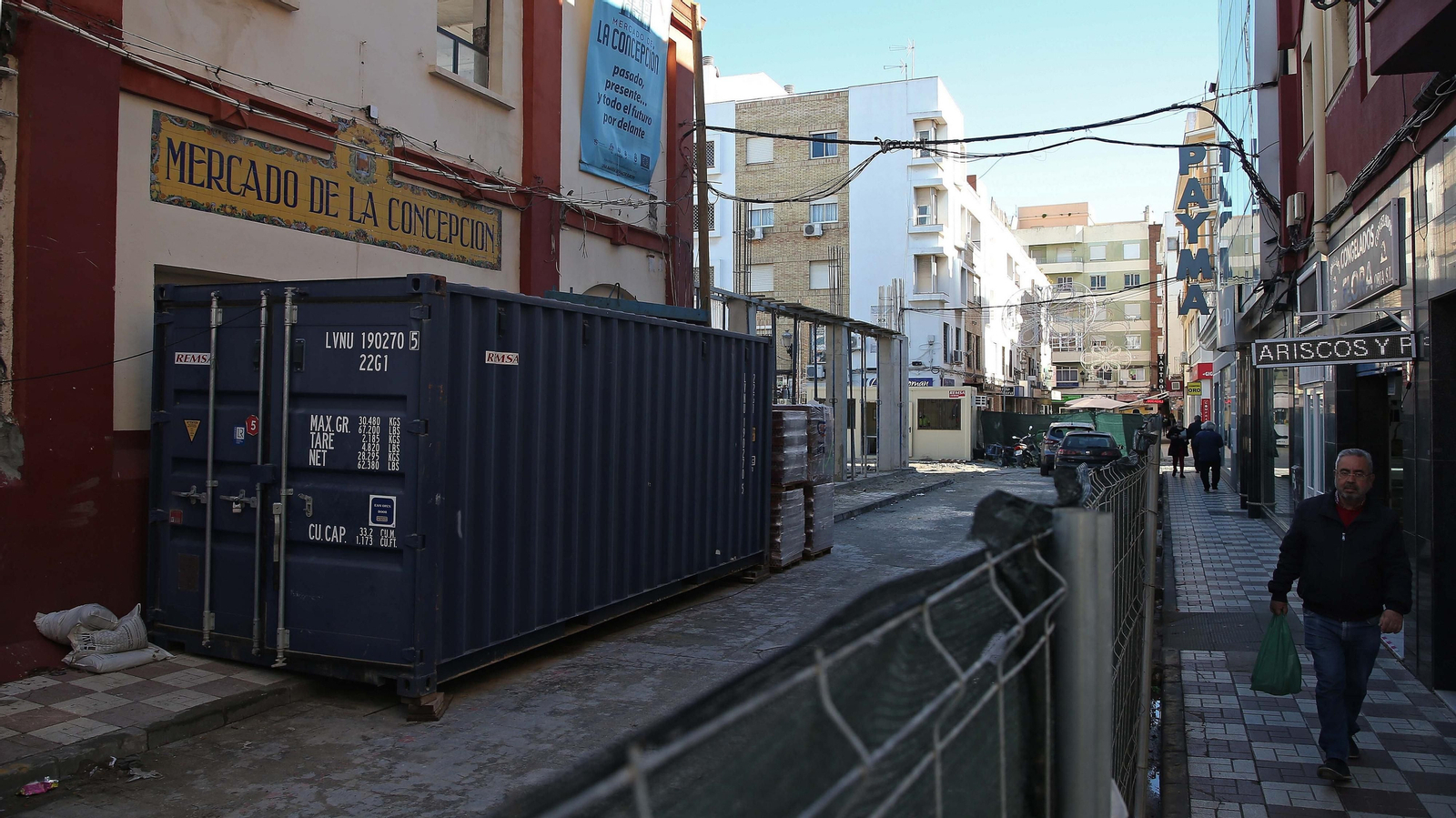 Fotos de las obras del mercado de La Línea