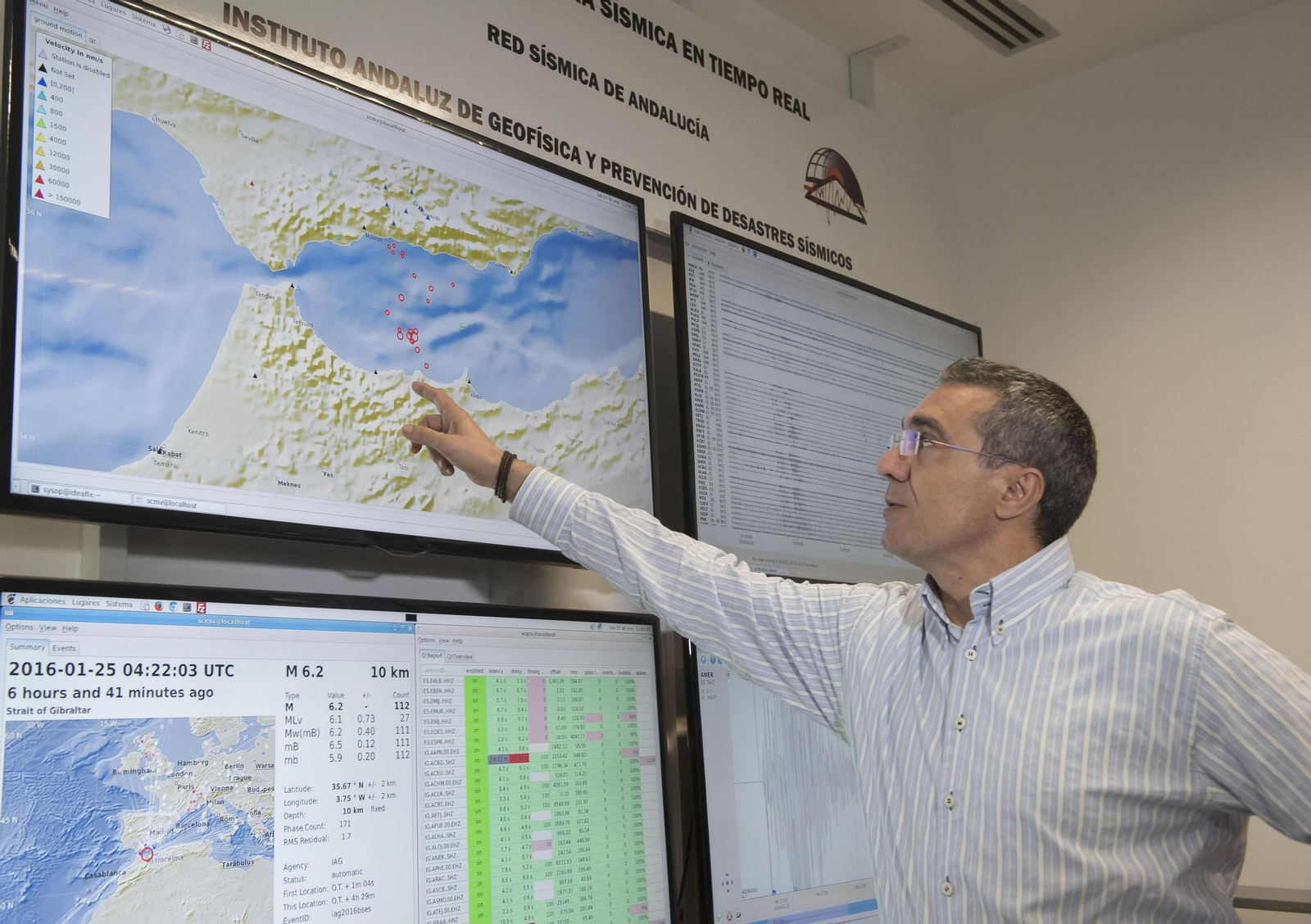 Imagen de archivo del Instituto Andaluz de Geofísica y Prevención de Desastres Sísmicos.