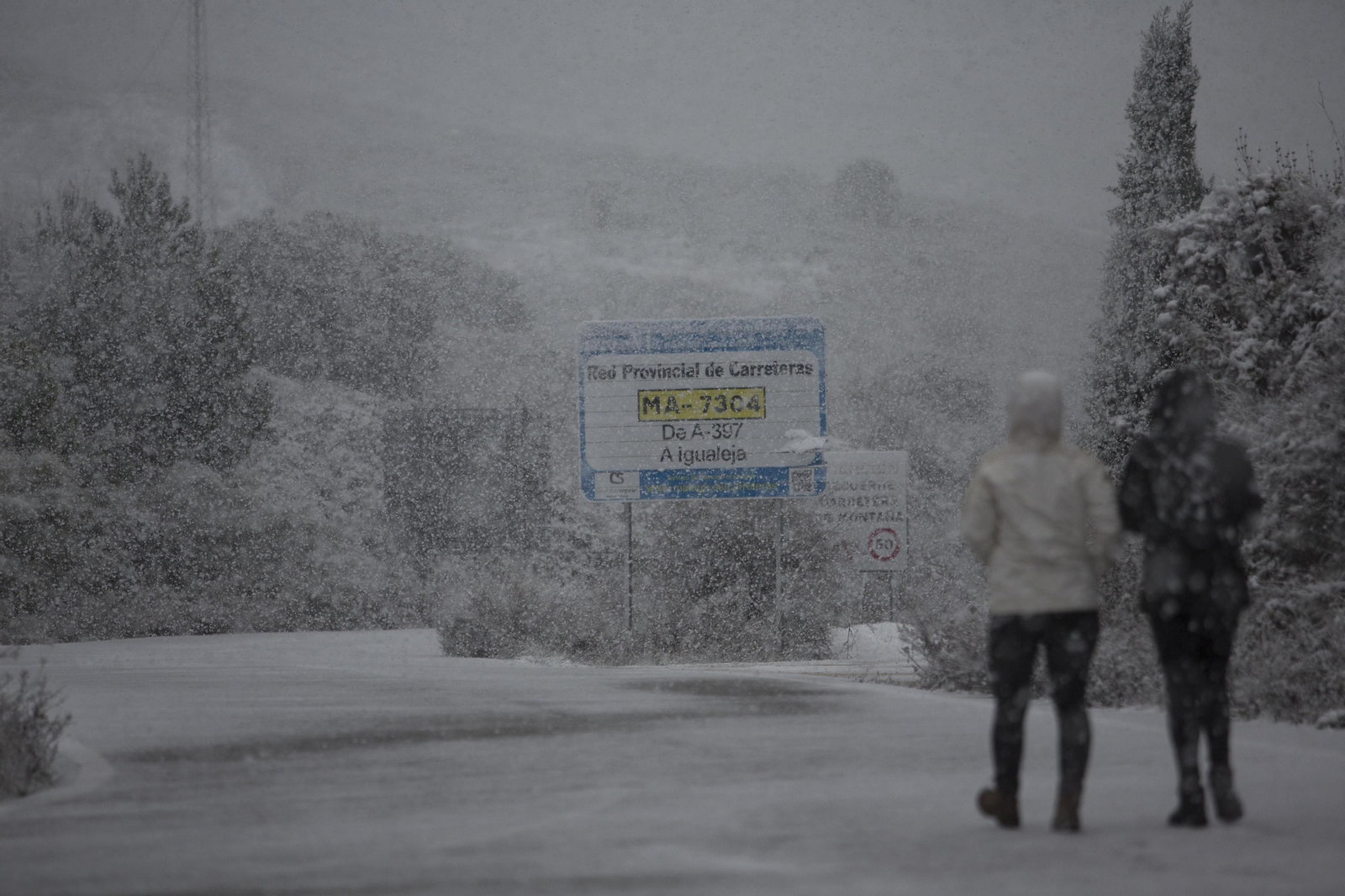 Fotos de la nieve en Ronda