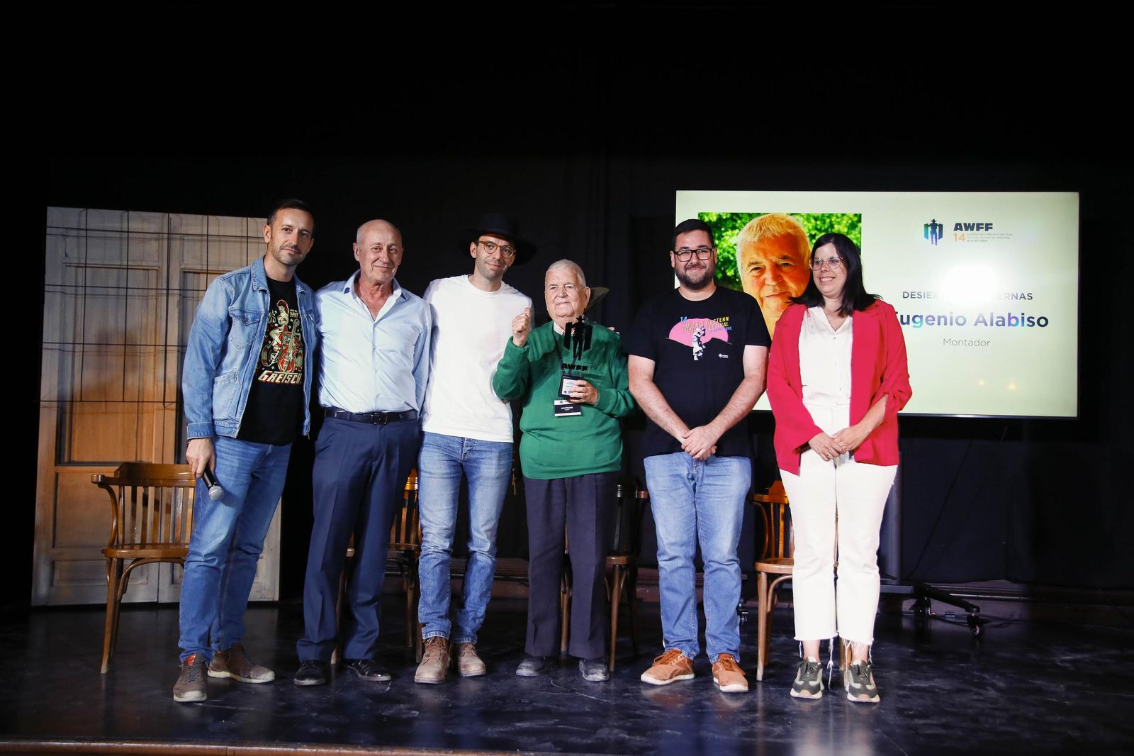 Las imágenes del premio desierto de Tabernas a Eugenio Alabiso en el Almería Western Film Festival