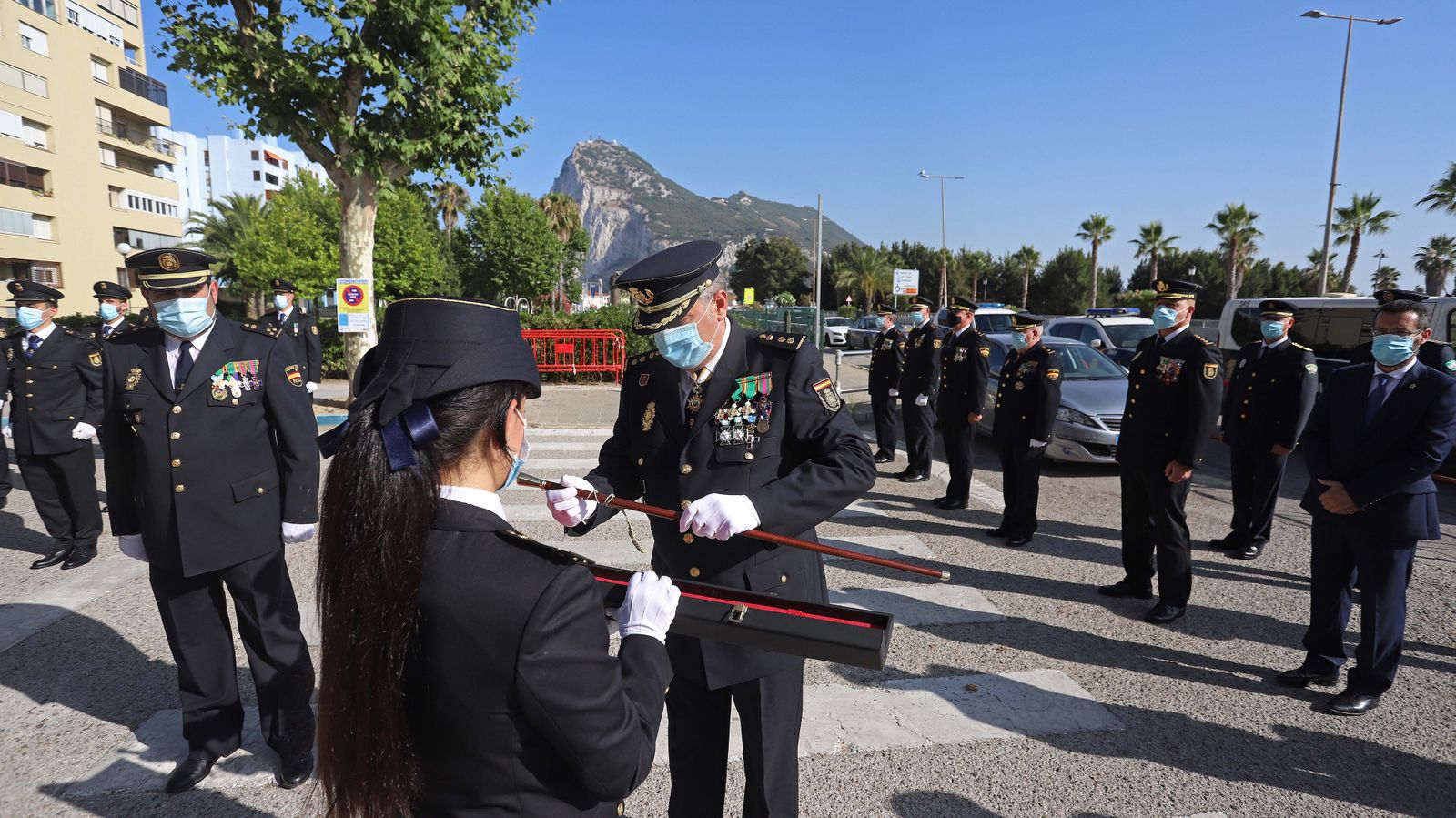 Acto de jura de cargo de la XXXIV promoción de Policía Nacional en La Línea