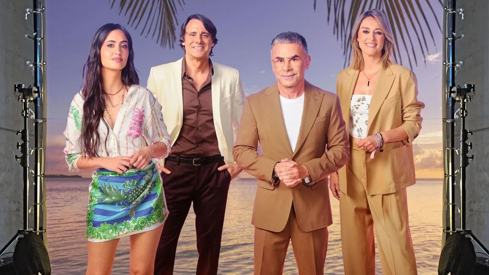 Los presentadores de 'Supervivientes', con la incorporación de María Lamela junto a Ion Aramendi, Jorge Javier Vázquez y Sandra Barneda