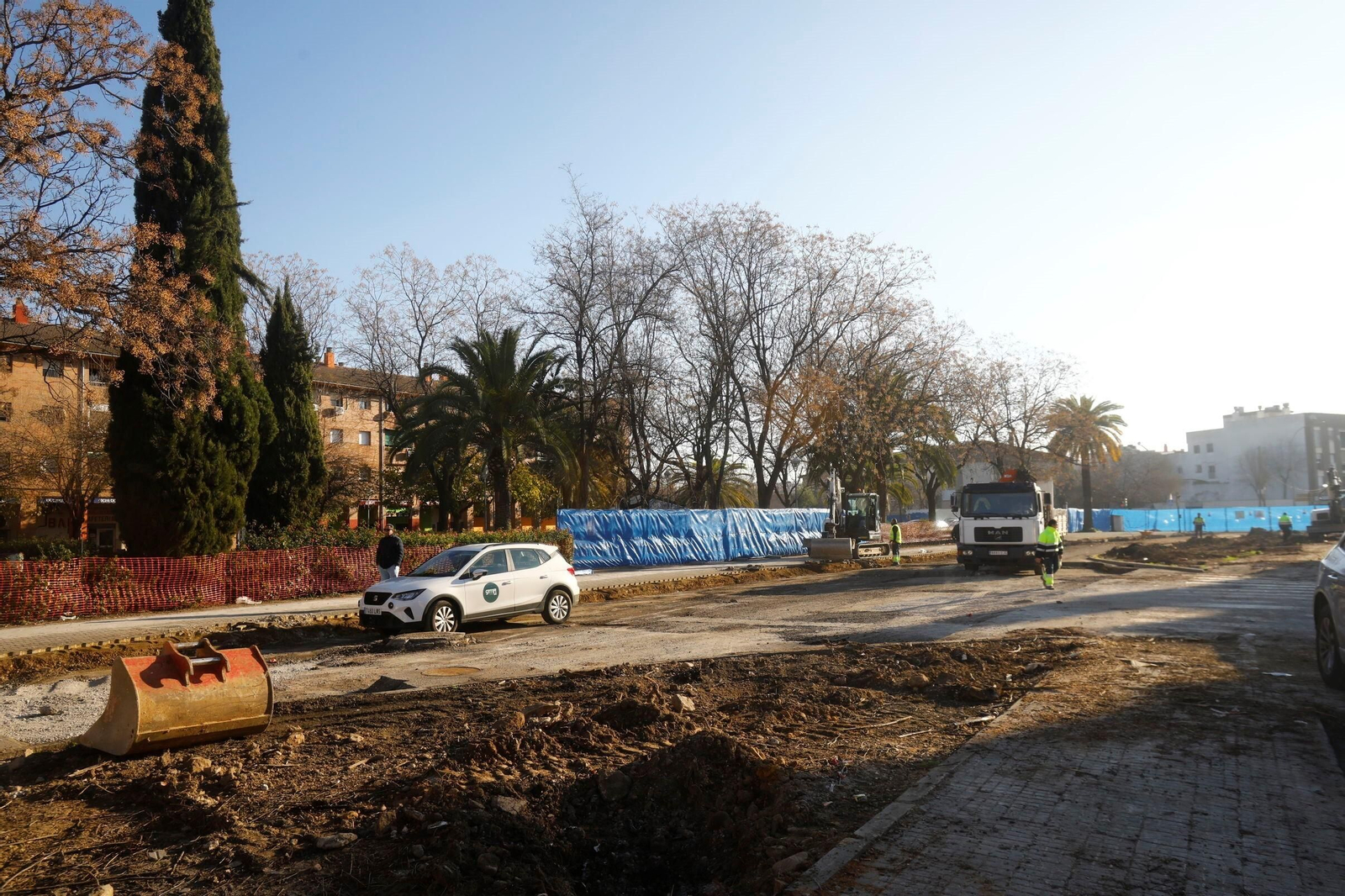 Las obras de la carretera de Trassierra de Córdoba avanzan a buen ritmo Las obras de la carretera de Trassierra de Córdoba avanzan a buen ritmo