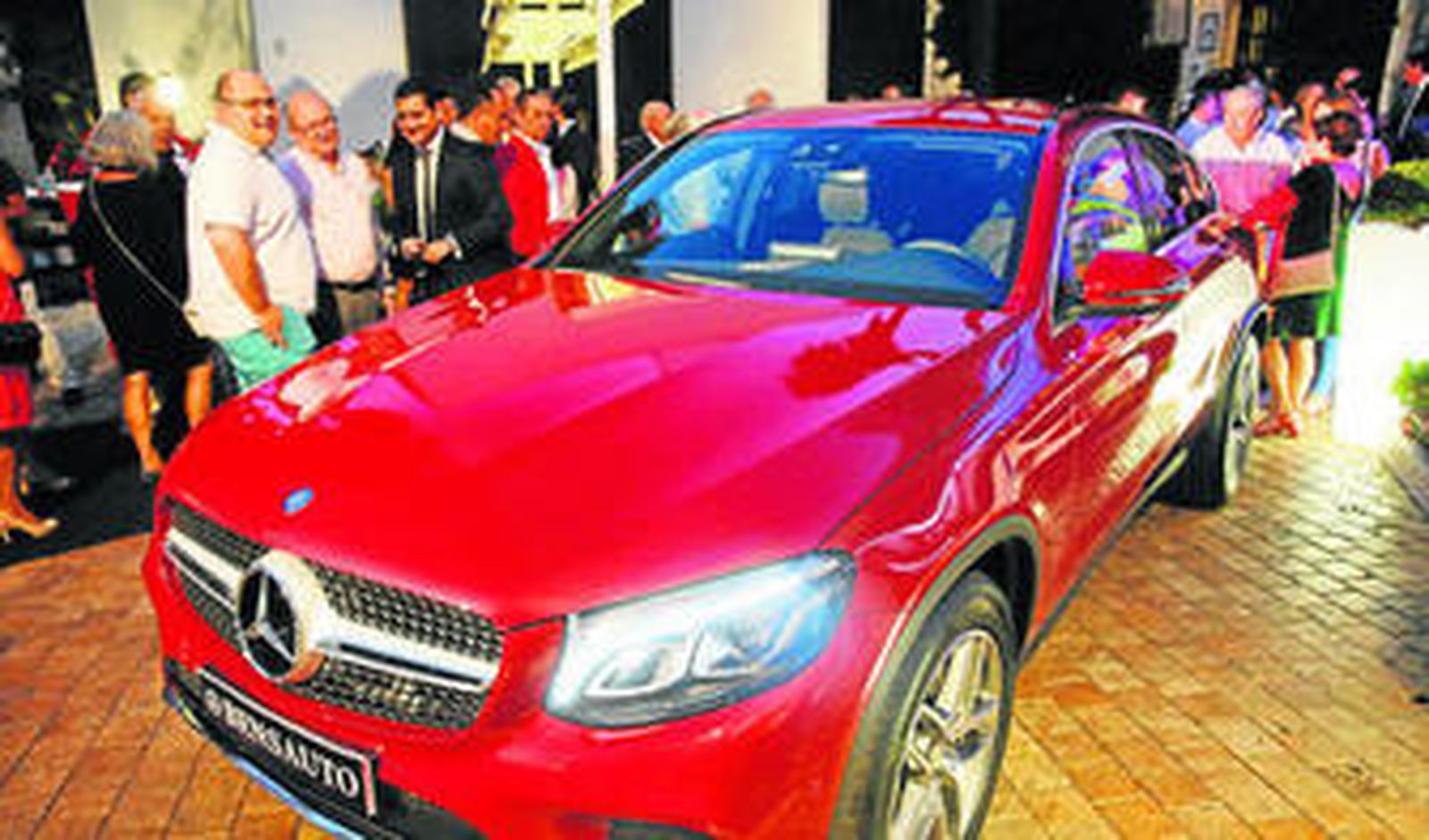 Presentación ayer del nuevo modelo de Mercedes en El Pimpi.