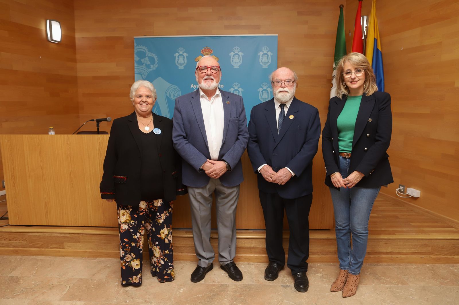 Nueves Buscató, Juan Rodríguez, Carlos Gómez de Avellaneda y Pilar Pintor.