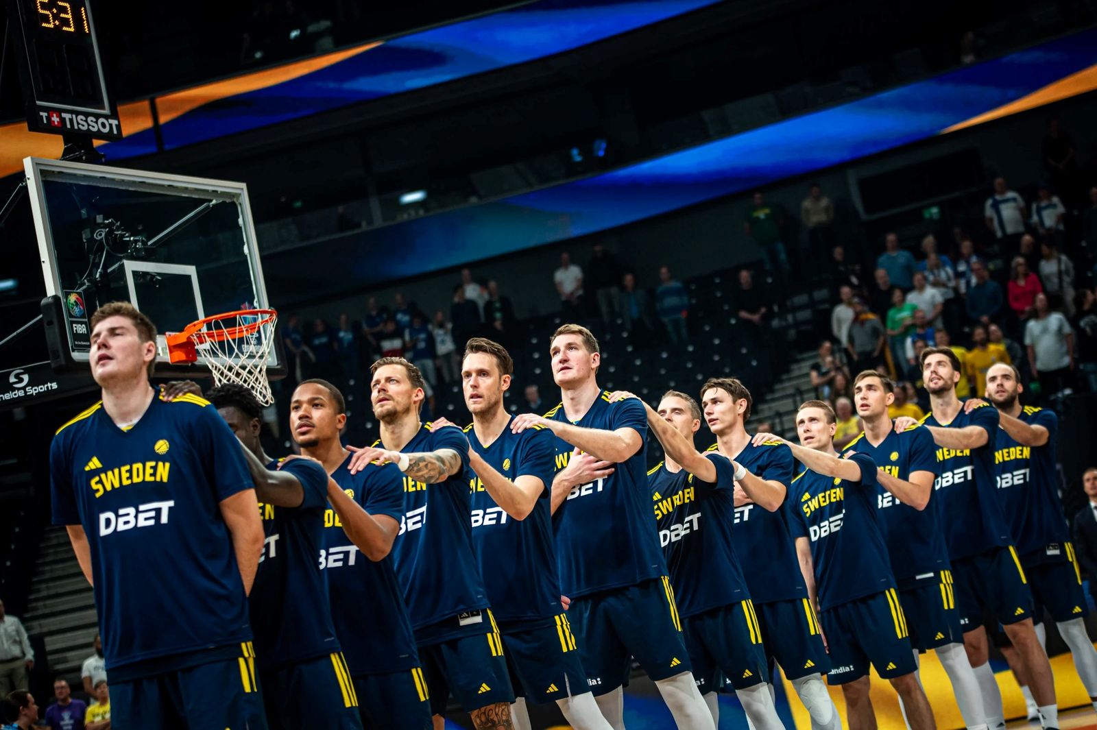 Melwin Pantzar durante el encuentro.