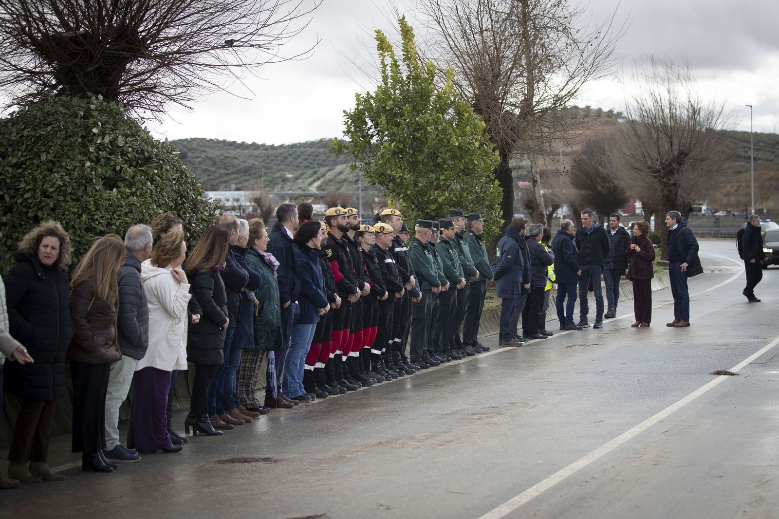 Fotos: Pedro Sánchez visita Huétor Tájar para comprobar los daños de la borrasca Leonardo