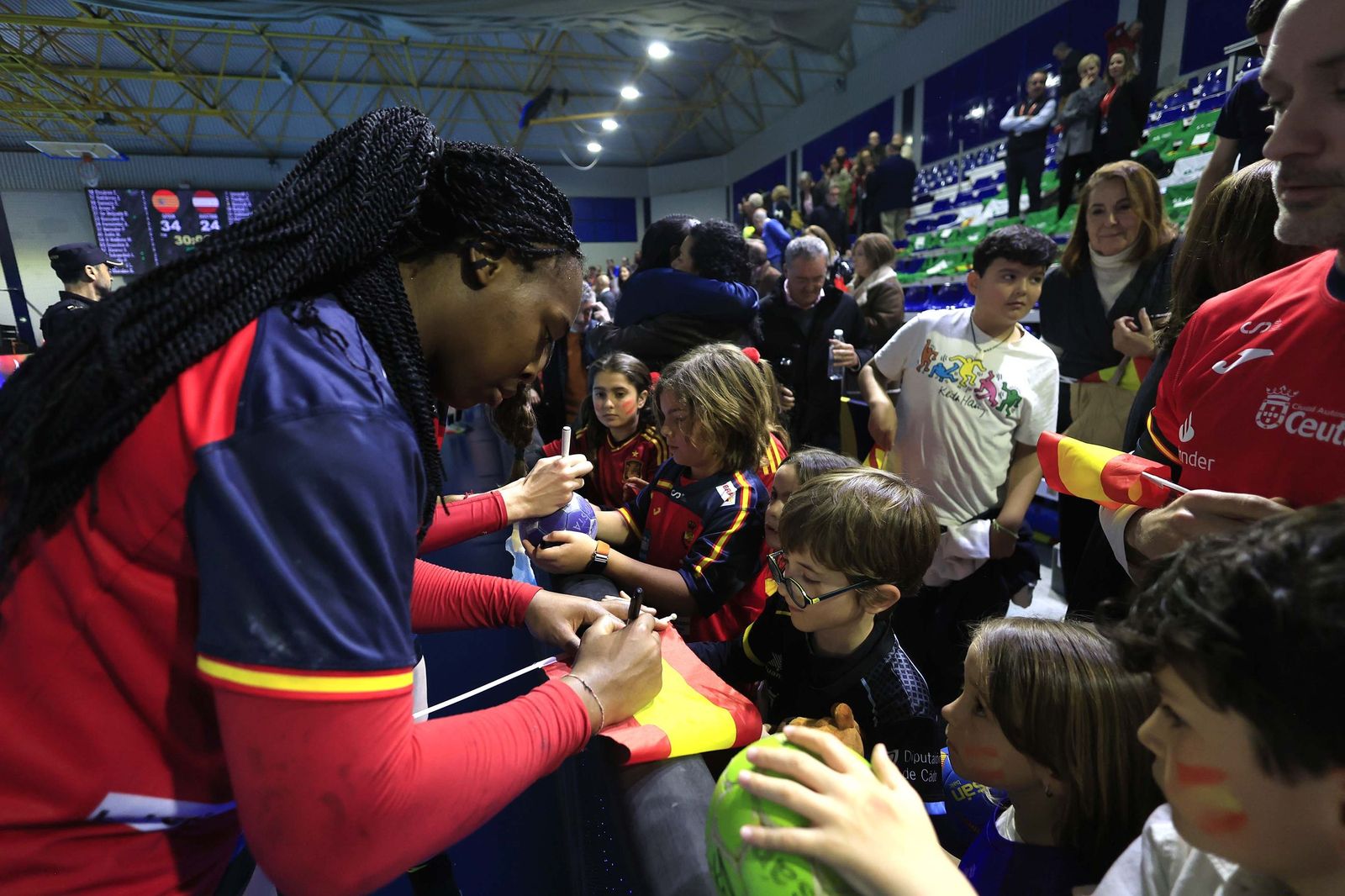 Las fotos del España-Austria del preeuropeo femenino de balonmano, en Algeciras
