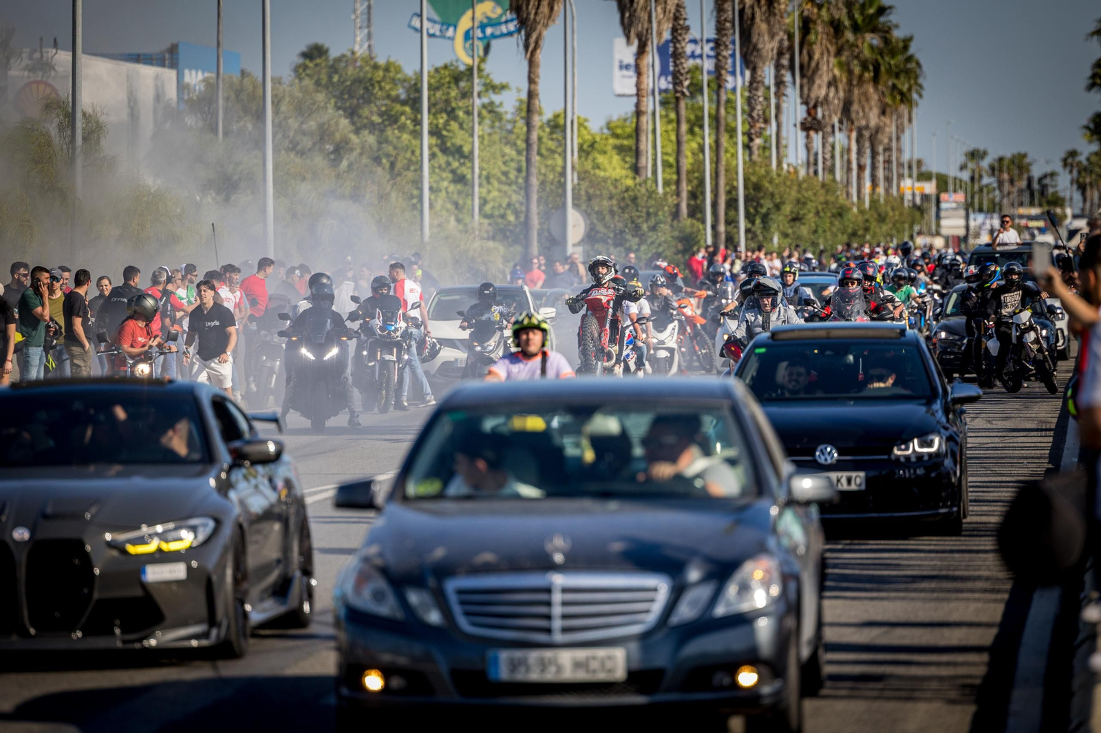 Las imágenes del sábado de Motorada en El Puerto por el Gran Premio de Motociclismo de Jerez 2025