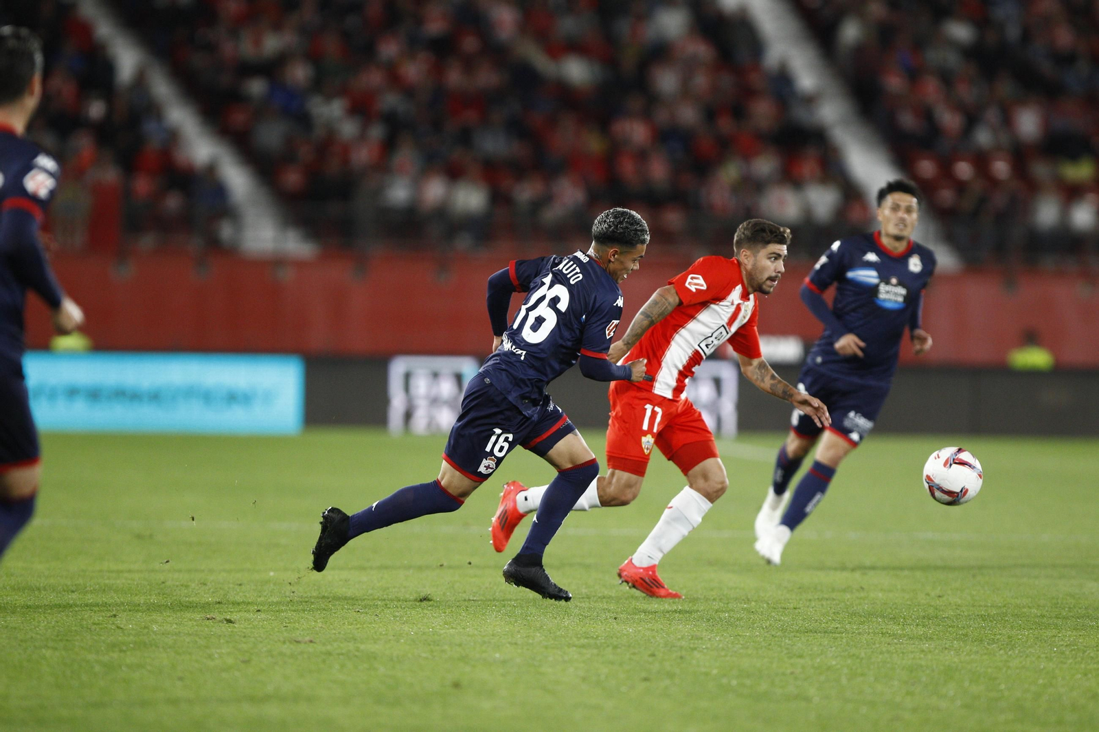 El partido U.D. Almería-Deportivo de La Coruña, en imágenes
