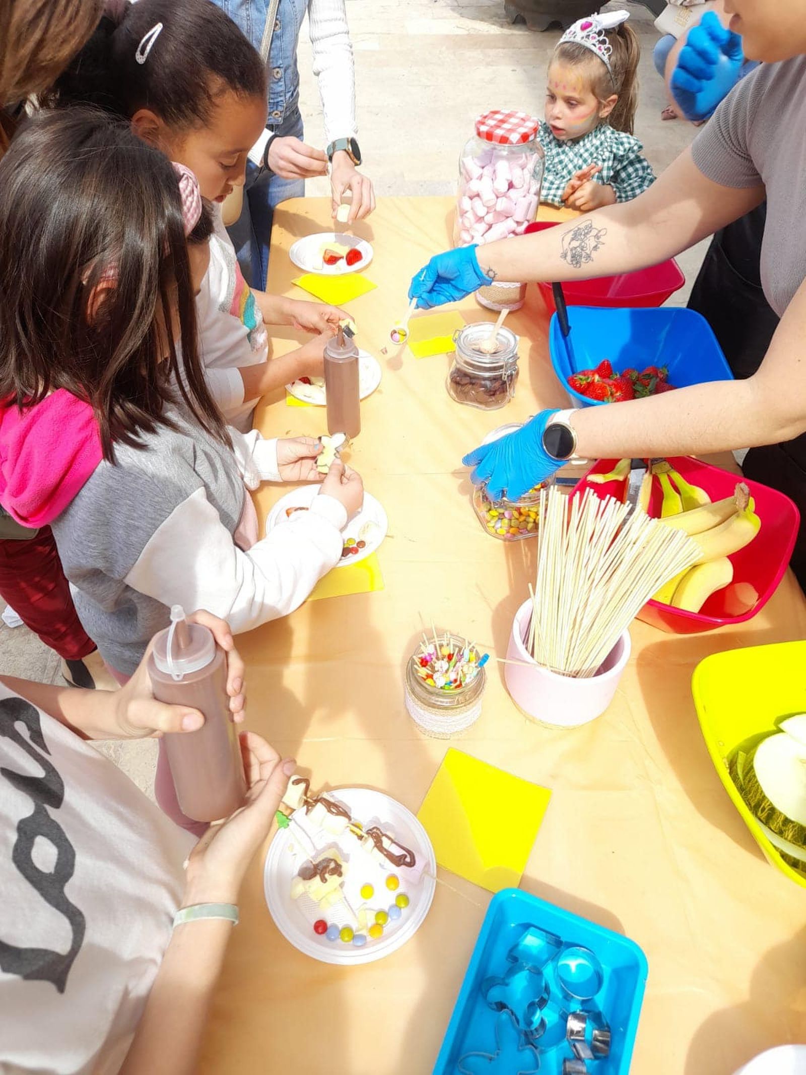 El taller de cocina fue una de las actividades destacadas.