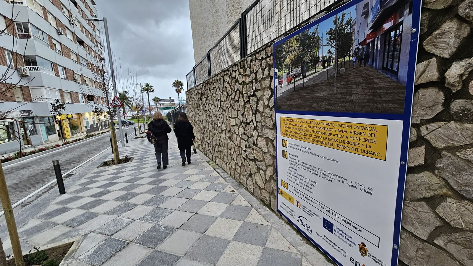 La calle Fray Tomás del Valle, reformada con fondos para la implantación de la ZBE.