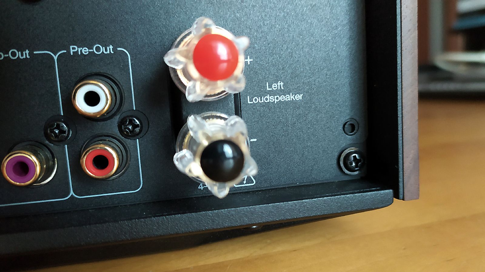 Conectores del reproductor Evo 75 de Cambridge Audio