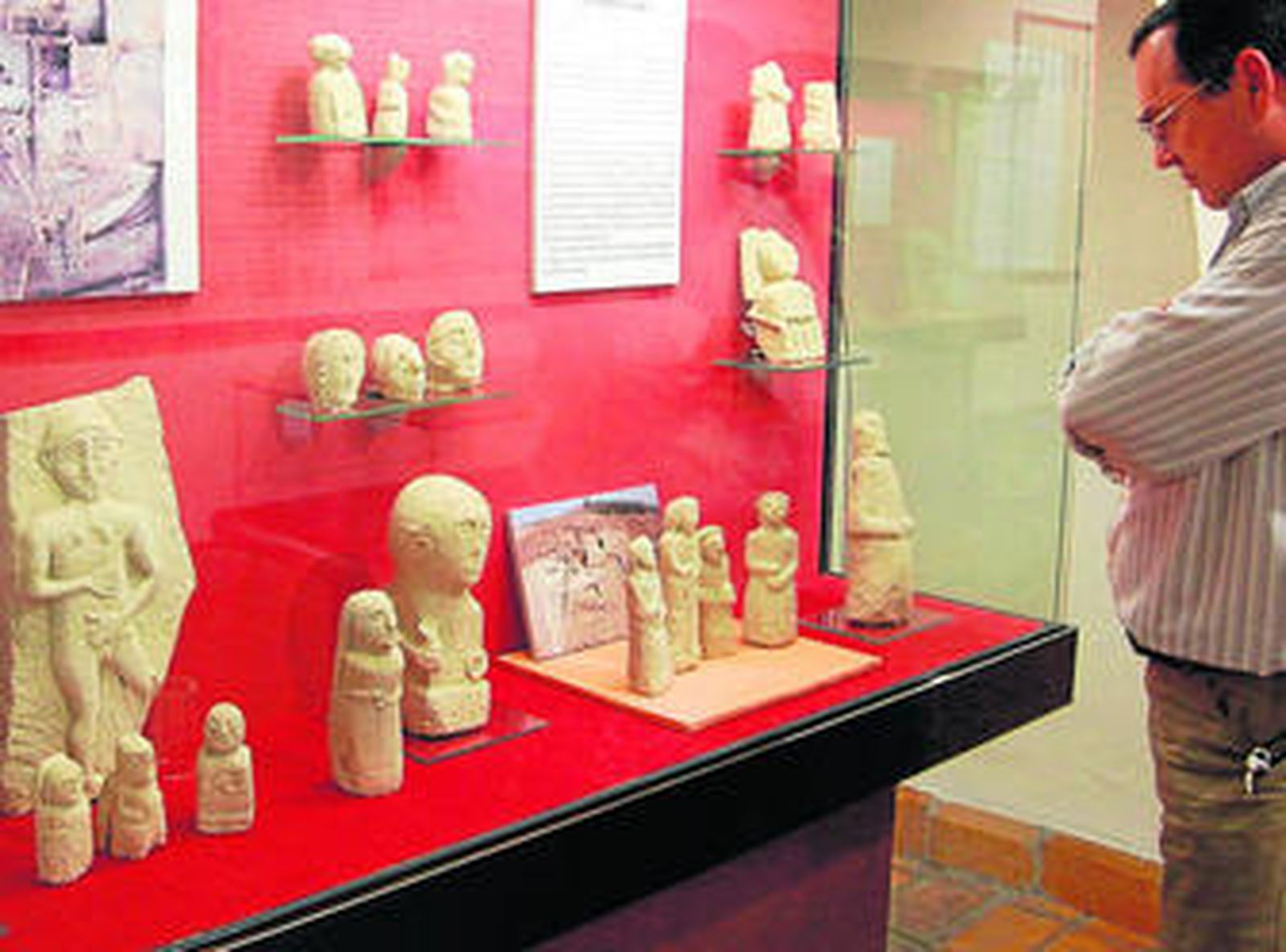 Algunas de las piezas que en la actualidad están expuestas en la Casa de la Tercia de Baena.