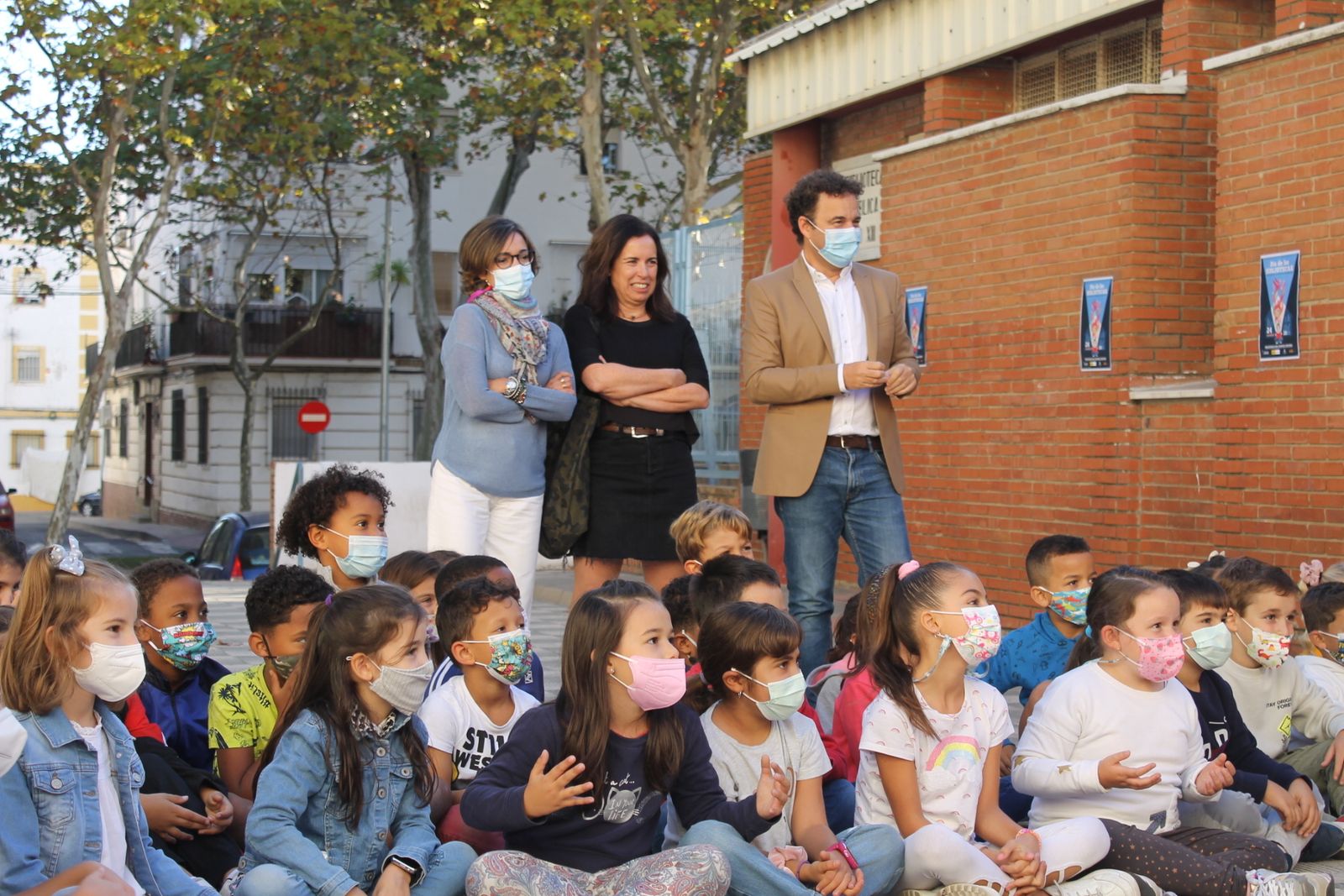 Una de las actividades para escolares de Huelva con motivo del Día de las Bibliotecas.