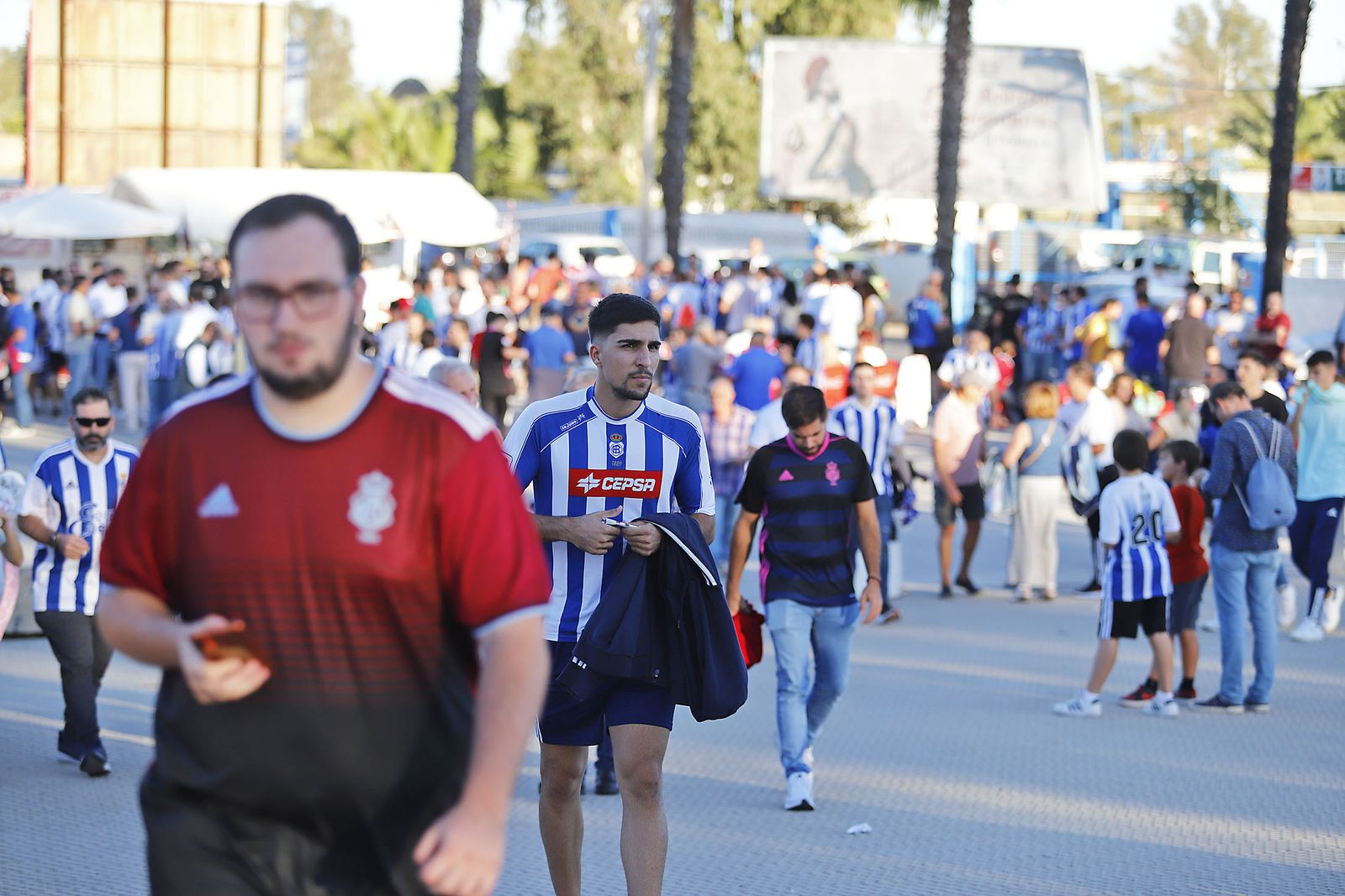 Imágenes del ambiente en el encuentro entre el Recreativo de Huelva y el CD Castellón