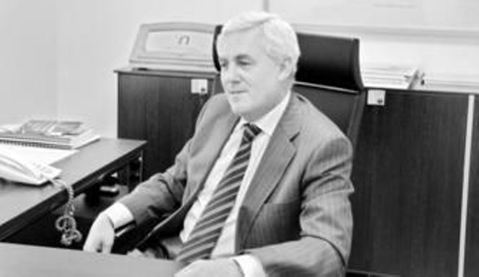 Felipe Vela, en su despacho del Consorcio Cáceres 2016.