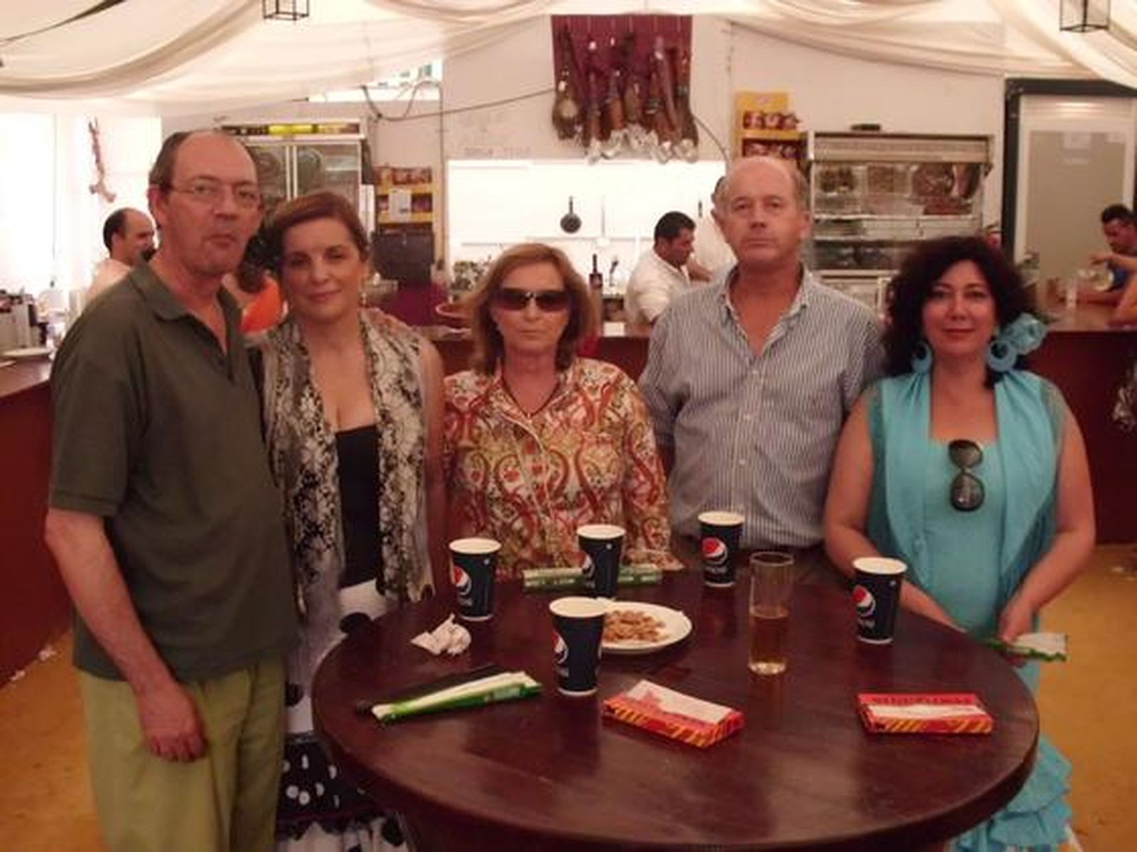 Victoria Morillo, Enrique Bartolomé, Carmen Pastor, Mª Antonia Martínez y Manolo Morillo.